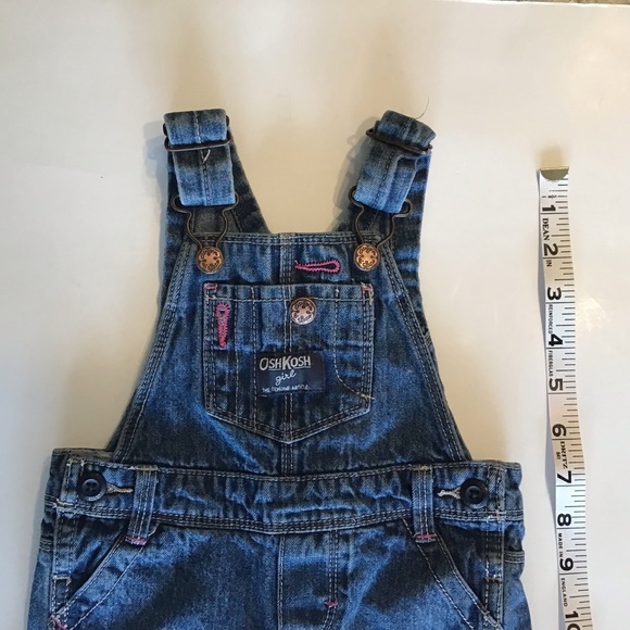 Oshkosh Girls Bottoms Oshkosh Girl Overalls Infant 9 Months Pink Buttonholes Poshmark